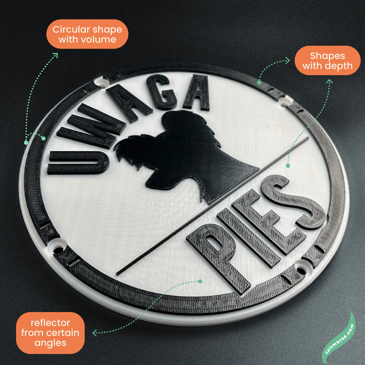 Placa Personalizada "Uwaga Pies" em Polaco, Pronta para Exterior