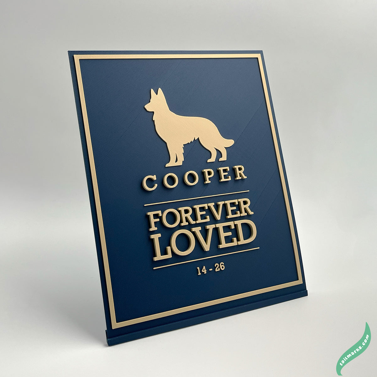 Placa Memorial para Cães "Forever Loved"