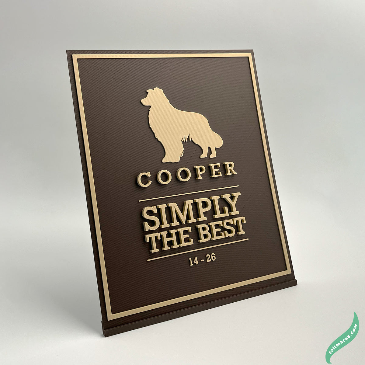 Placa Memorial para Cães "Simply The Best"