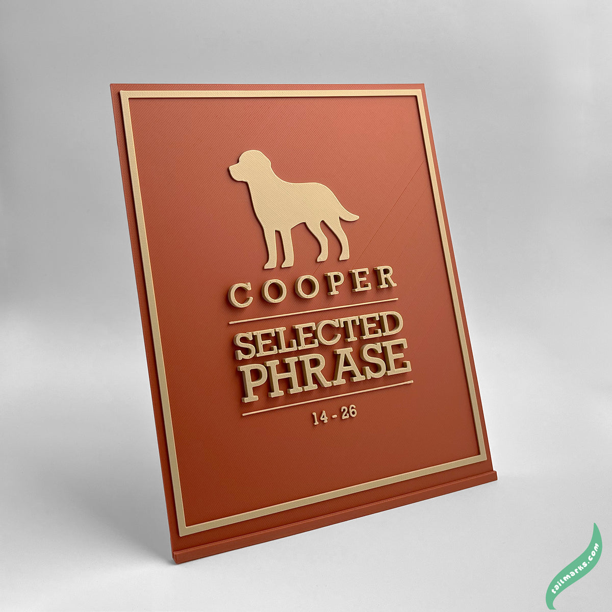 "Faithful Friend" Dog Memorial Plaque