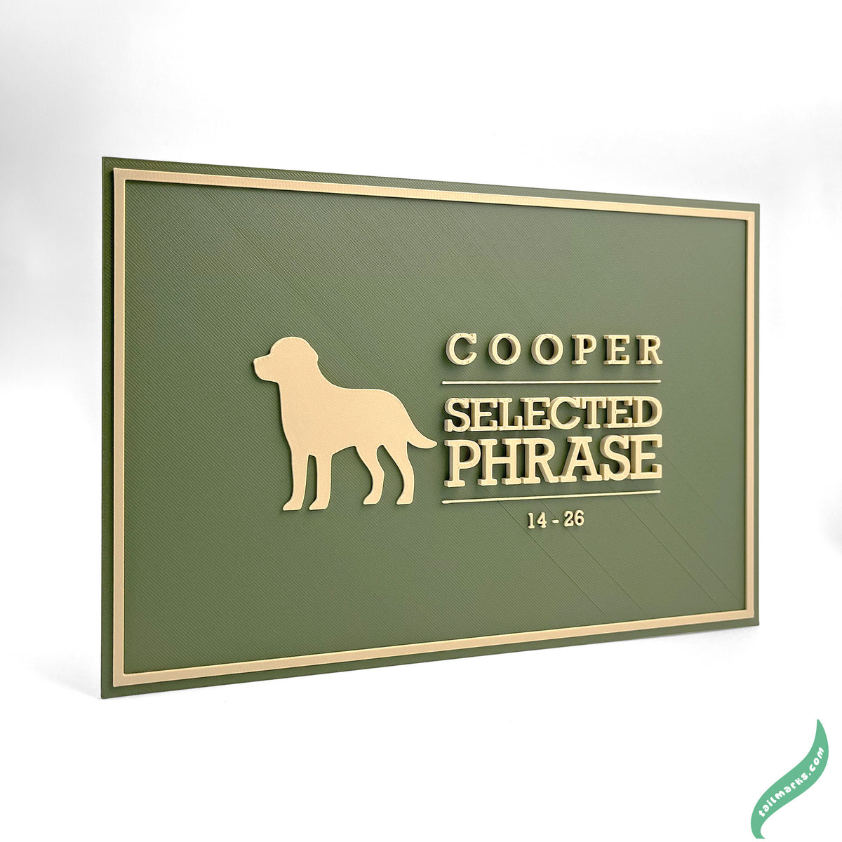 "Faithful Friend" Dog Memorial Plaque