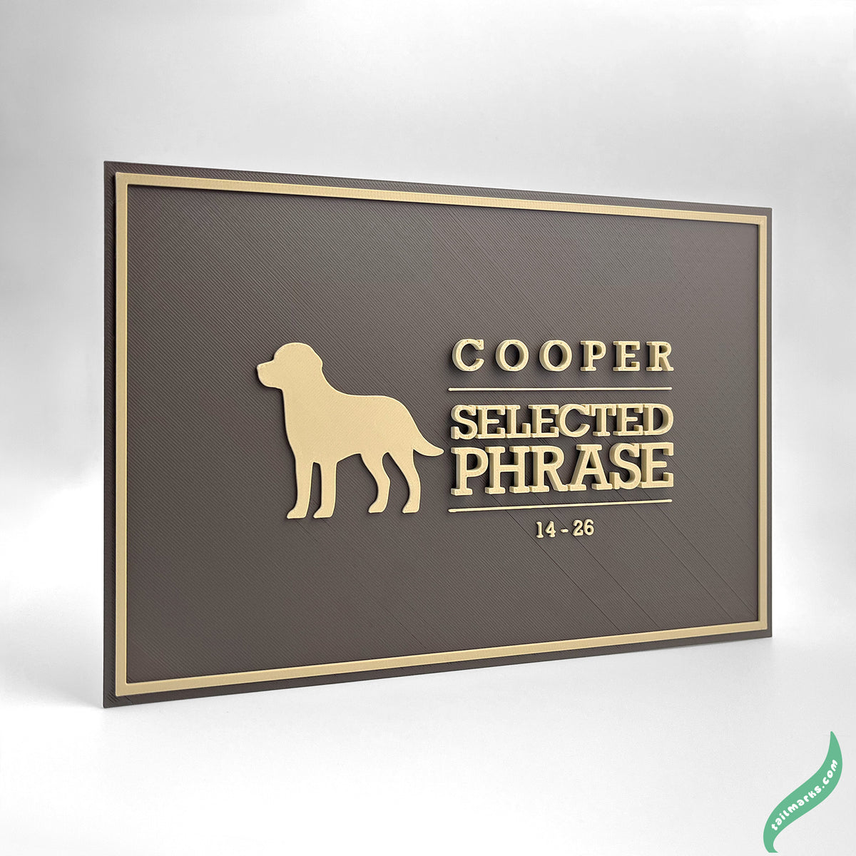 "Faithful Friend" Dog Memorial Plaque