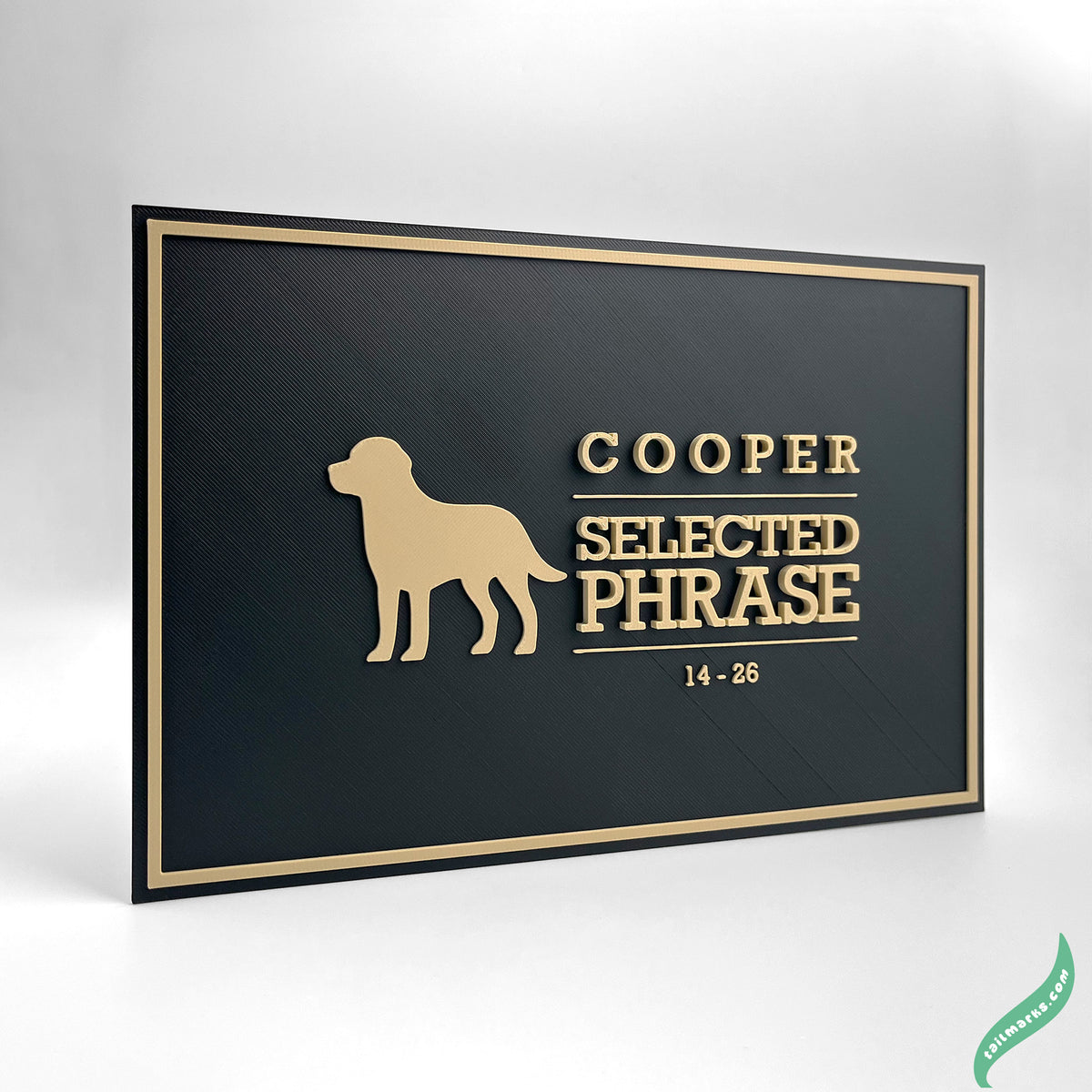 "Faithful Friend" Dog Memorial Plaque