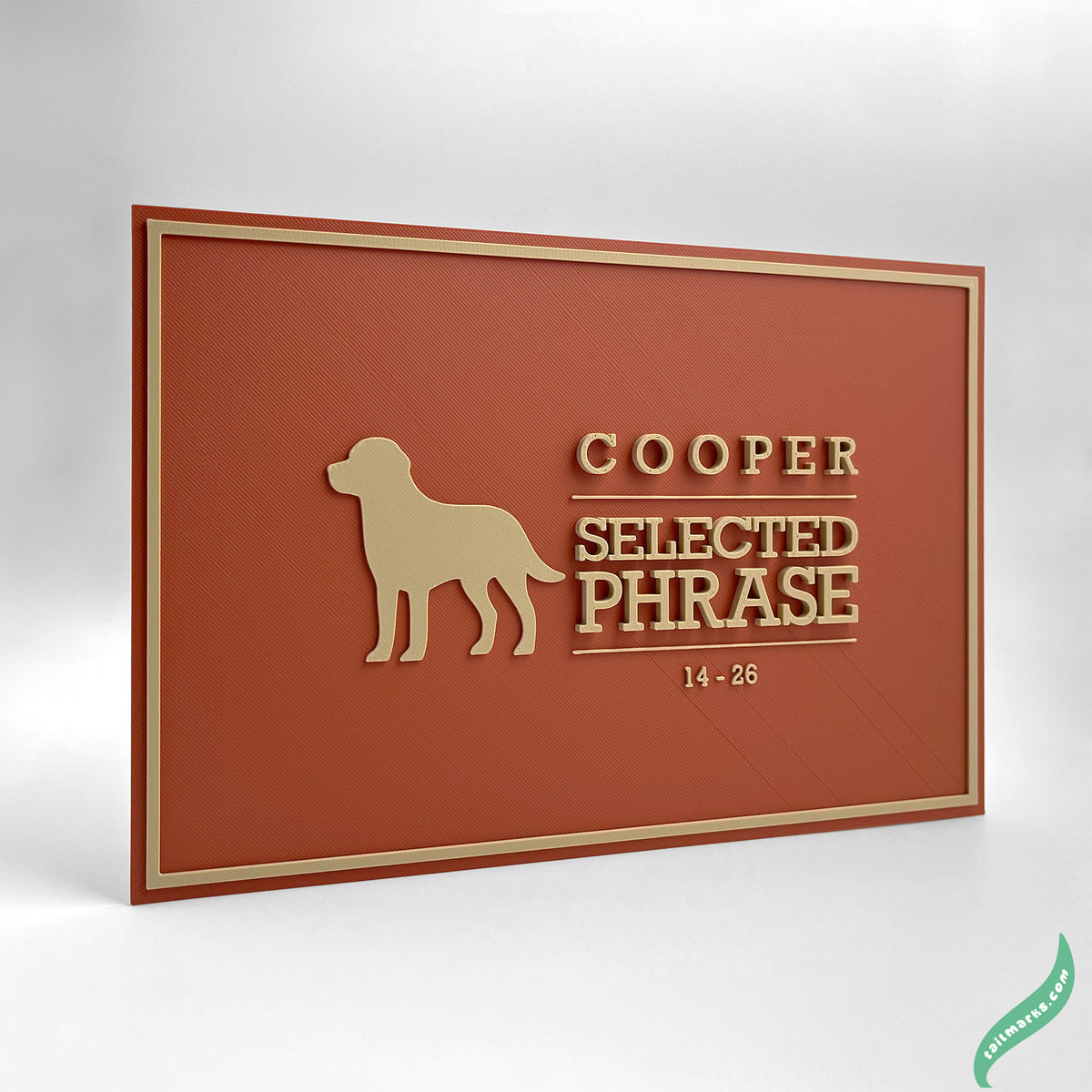 "Faithful Friend" Dog Memorial Plaque