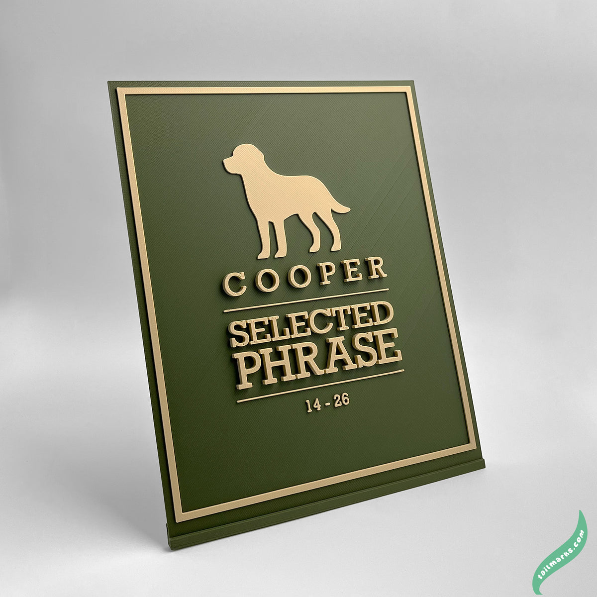 "Faithful Friend" Dog Memorial Plaque