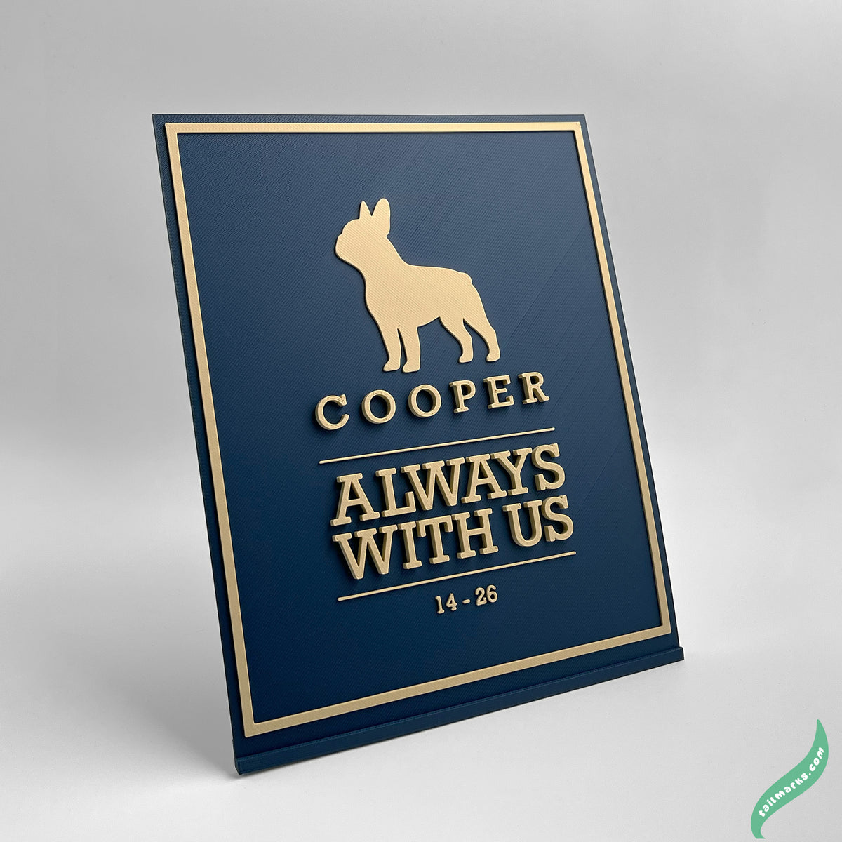 Placa Memorial para Cães "Always With Us"