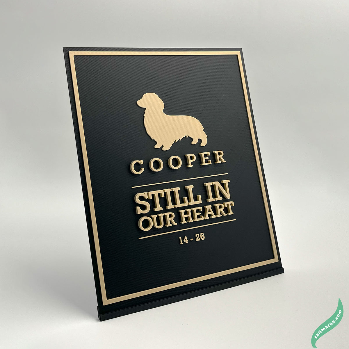 "Still In Our Heart" Dog Memorial Plaque