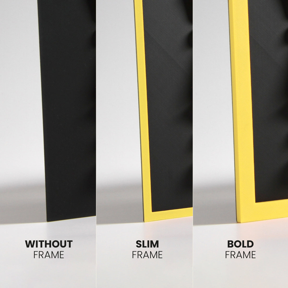 Quadro 3D Personalizado "Warning — Personal Space Extinct" com Moldura Integrada